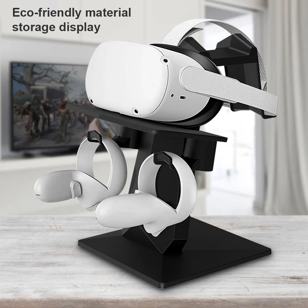 Design Upgraded VR Stand Headset Display And Controller Holder Mount Station For HTC Vive / Oculus Quest 1/2 VR accessories
Design Upgraded VR Stand Headset Display And Controller Holder Mount Station For HTC Vive / Oculus Quest 1/2 VR accessories