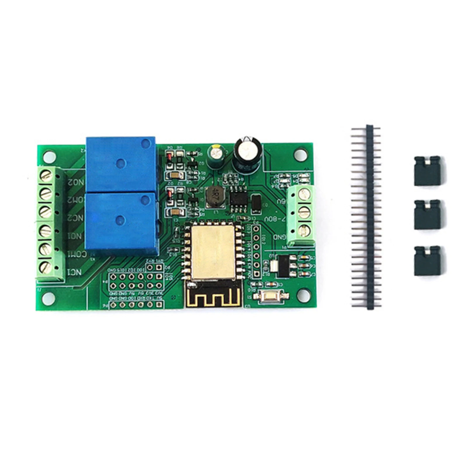 1SET PCB Module For IDE Home App Remote Control ESP-12F WIFI Relay Module 5V Development Board With Single-row Needle
1SET PCB Module For IDE Home App Remote Control ESP-12F WIFI Relay Module 5V Development Board With Single-row Needle
