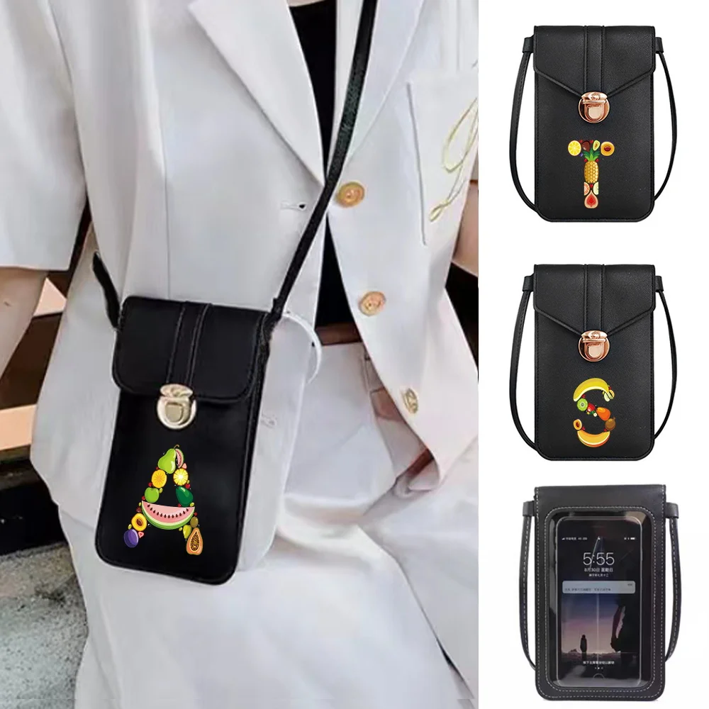 PU Leather Mobile Phone Bag for Samsung/iPhone/Xiaomi Case Women Shoulder Bags Purse Fruit letter Pattern Phone Pouch Handbags
PU Leather Mobile Phone Bag for Samsung/iPhone/Xiaomi Case Women Shoulder Bags Purse Fruit letter Pattern Phone Pouch Handbags