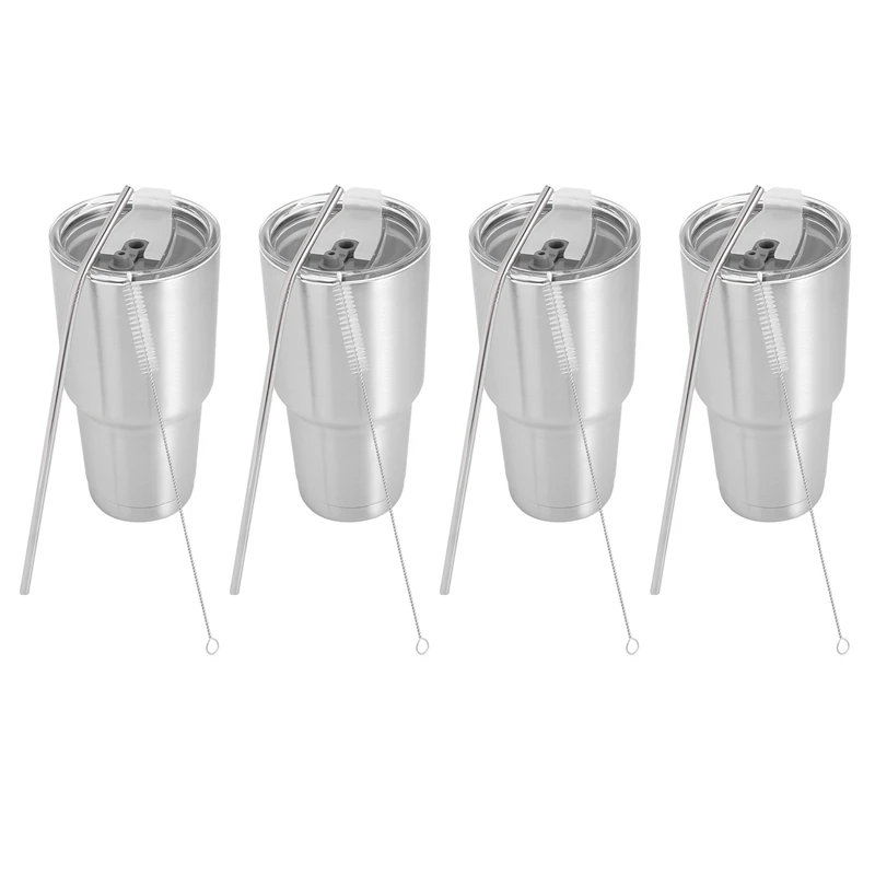 4X Tumbler Cup With Lid Straw 30 Oz Double Wall Vacuum Flask Insulated Beer Cup Drinking Thermoses Coffee
4X Tumbler Cup With Lid Straw 30 Oz Double Wall Vacuum Flask Insulated Beer Cup Drinking Thermoses Coffee