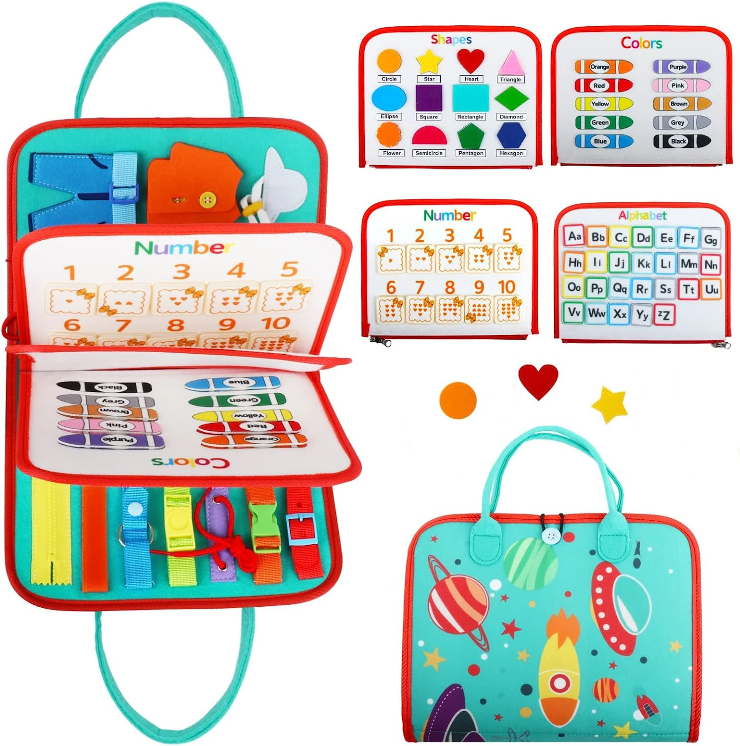 Toddler Busy Board Toy Preschool Activities Educational Learning Sensory Book Montessori Board Travel Toys For Boys Girls
Toddler Busy Board Toy Preschool Activities Educational Learning Sensory Book Montessori Board Travel Toys For Boys Girls