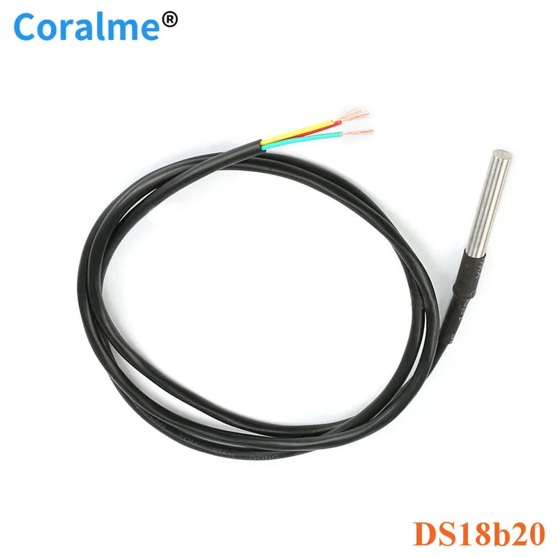 DS1820 Stainless Steel Package Waterproof DS18b20 Temperature Probe Sensor 18B20 For Arduino
DS1820 Stainless Steel Package Waterproof DS18b20 Temperature Probe Sensor 18B20 For Arduino