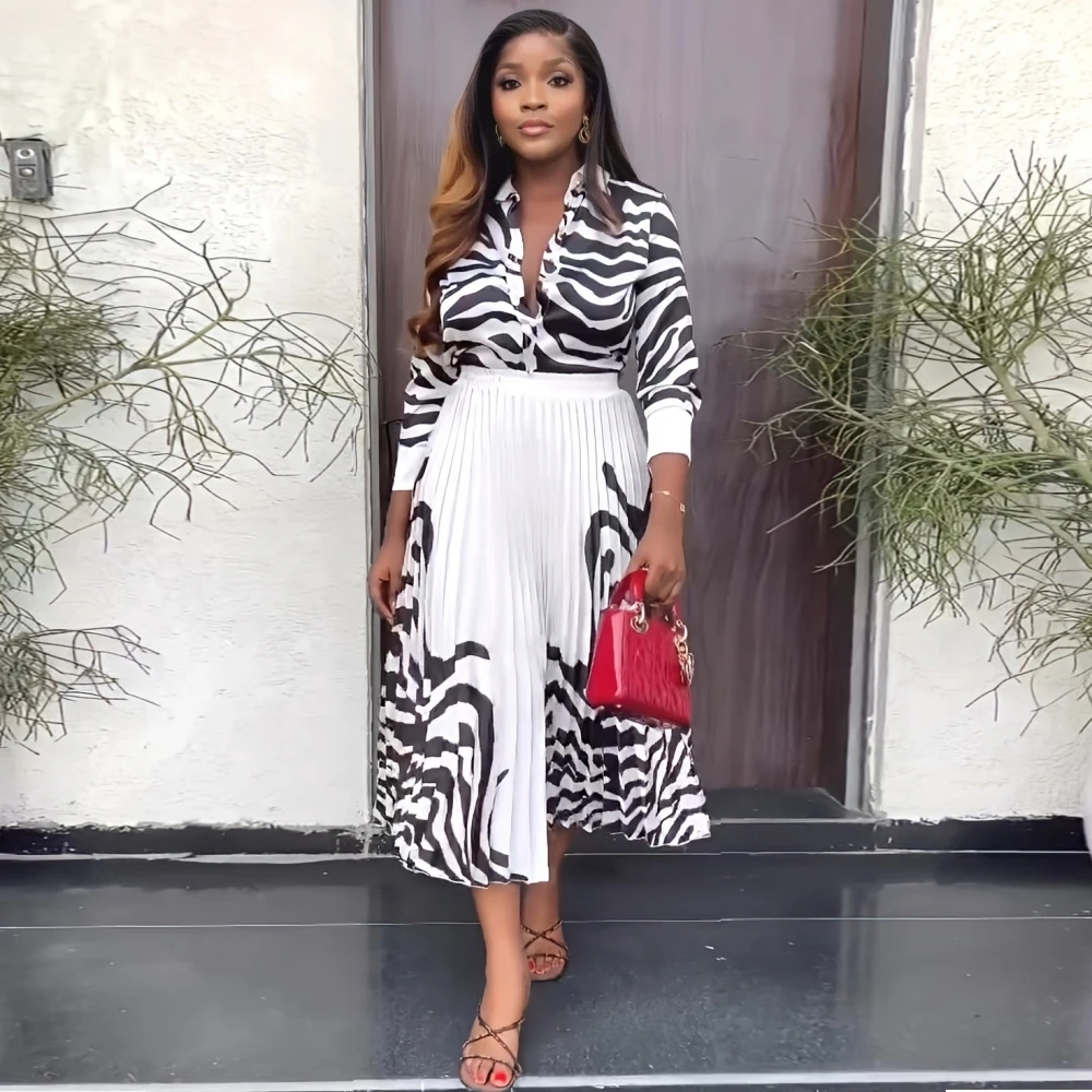 Женский винтажный комплект из 2 предметов, рубашка в полоску с длинным рукавом и плиссированная юбка макси с широкой юбкой в полоску, комплект из двух предметов
Женский винтажный комплект из 2 предметов, рубашка в полоску с длинным рукавом и плиссированная юбка макси с широкой юбкой в полоску, комплект из двух предметов