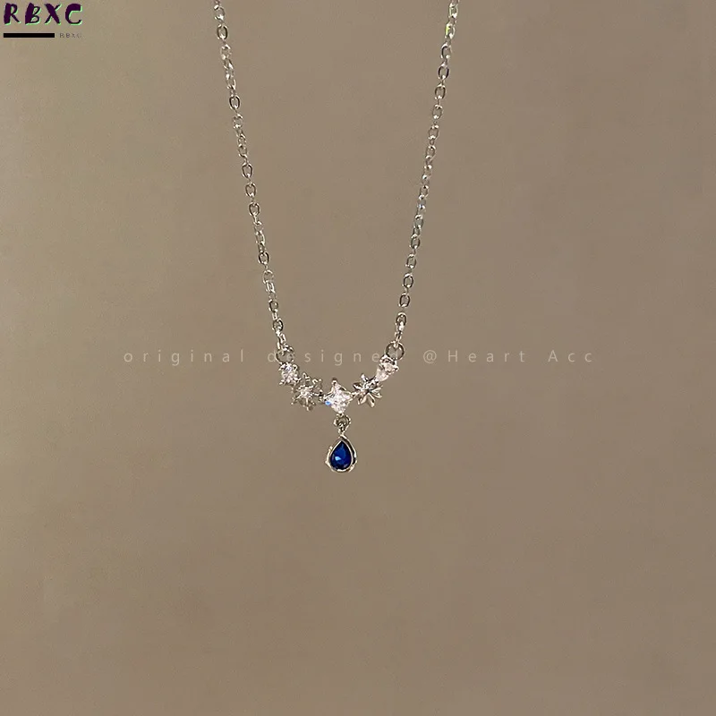 Blue Zircon Water Drop Women's Summer Light Luxury Design Sense Sweet Cool Accessories Temperament High Sense Clavicle Chain
Blue Zircon Water Drop Women's Summer Light Luxury Design Sense Sweet Cool Accessories Temperament High Sense Clavicle Chain