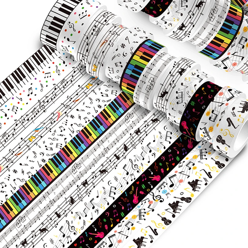 Washi Tape Ключи пианино YOUQIWJ 12 шт 
Washi Tape Ключи пианино YOUQIWJ 12 шт