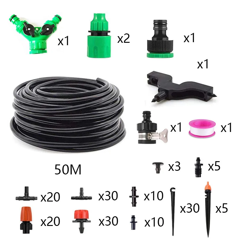 5M-50M Garden Micro Irrigation Kits Drip Kits Misting Watering System Watering Automatic Adjustable Dripper Atomizer Sets
5M-50M Garden Micro Irrigation Kits Drip Kits Misting Watering System Watering Automatic Adjustable Dripper Atomizer Sets