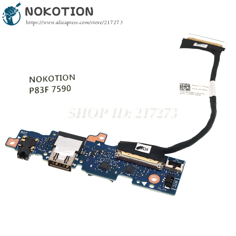 NOKOTION CN-09WD90 09WD90 для DELL inspiron 15 7590 7591 P83F USB аудио порт IO Плата NBL N15 SIO с кабелем
NOKOTION CN-09WD90 09WD90 для DELL inspiron 15 7590 7591 P83F USB аудио порт IO Плата NBL N15 SIO с кабелем