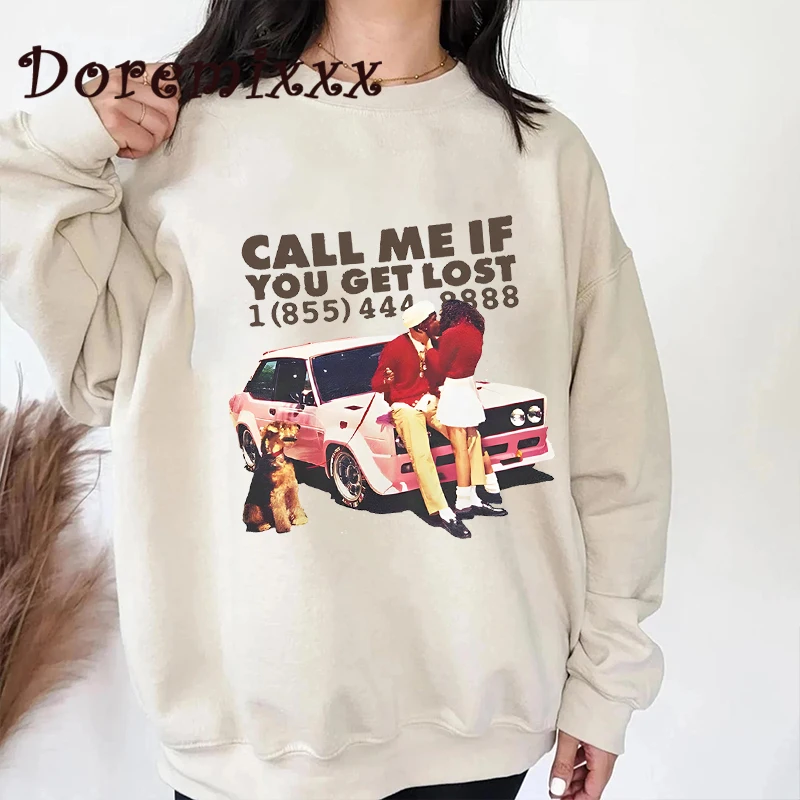 Толстовка унисекс с длинным рукавом, свитшот с надписью Call Me If You Lost, уличная одежда Тайлер, худи, мужские и женские свитшоты, Осенние Пуловер...
Толстовка унисекс с длинным рукавом, свитшот с надписью Call Me If You Lost, уличная одежда Тайлер, худи, мужские и женские свитшоты, Осенние Пуловер...