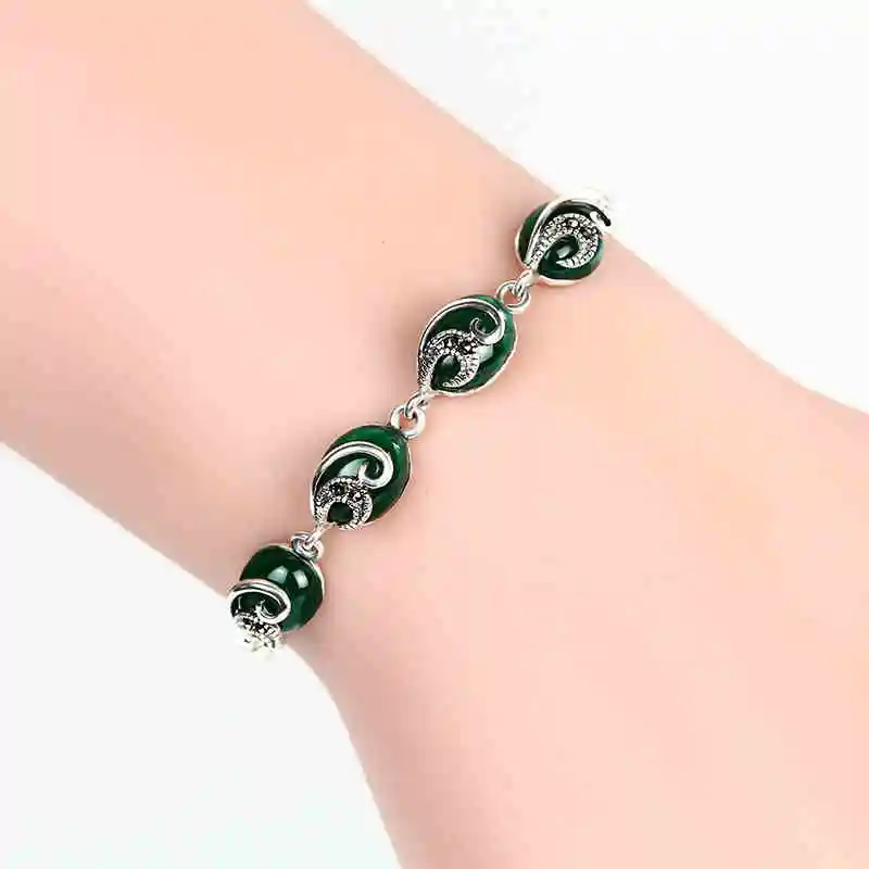 ZHJIASHUN Royal Natural Chalcedony Agate Flower Bracelets 100% 925 Sterling Silver Gemstones Bracelet Jewelry For Women
ZHJIASHUN Royal Natural Chalcedony Agate Flower Bracelets 100% 925 Sterling Silver Gemstones Bracelet Jewelry For Women