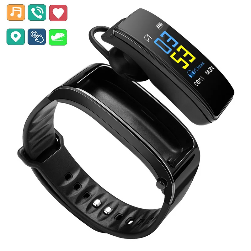 Wireless Bluetooth Earphone Smart Watch Ear Buds Health Tracker Pedometer Fitness Bracelet Smart Wristband Bluetooth Headset
Wireless Bluetooth Earphone Smart Watch Ear Buds Health Tracker Pedometer Fitness Bracelet Smart Wristband Bluetooth Headset