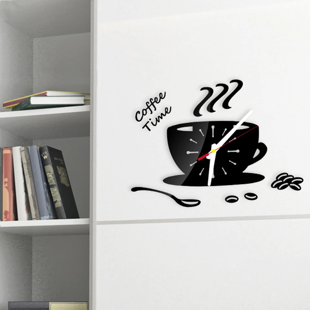 Durable Wall Clock Watch Clocks Home Kitchen Mirror Office Acrylic Background Coffee Cup Creative DIY Decoration
Durable Wall Clock Watch Clocks Home Kitchen Mirror Office Acrylic Background Coffee Cup Creative DIY Decoration