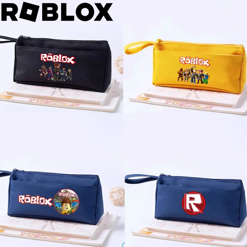 

Карандаш Roblox для мальчиков, модная версия для игры в виртуальной реальности, школьный чехол для канцелярских принадлежностей, Мультяшные вместительные учебные принадлежности