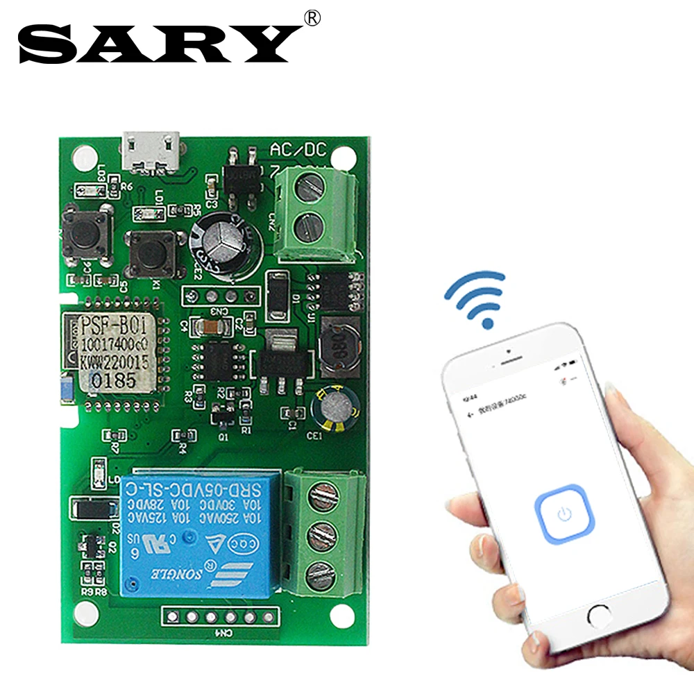 DC7-32V mobile phone wireless remote control WIFI module electric lock home appliance modification DIY relay control board
DC7-32V mobile phone wireless remote control WIFI module electric lock home appliance modification DIY relay control board