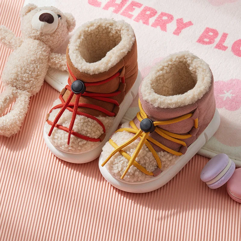 Winter Children's Fluffy Fur Warm Cotton Shoes Outer Wear Non-slip Toddler Snow Boots Non-slip kids Home Indoor Cotton Boots
Winter Children's Fluffy Fur Warm Cotton Shoes Outer Wear Non-slip Toddler Snow Boots Non-slip kids Home Indoor Cotton Boots