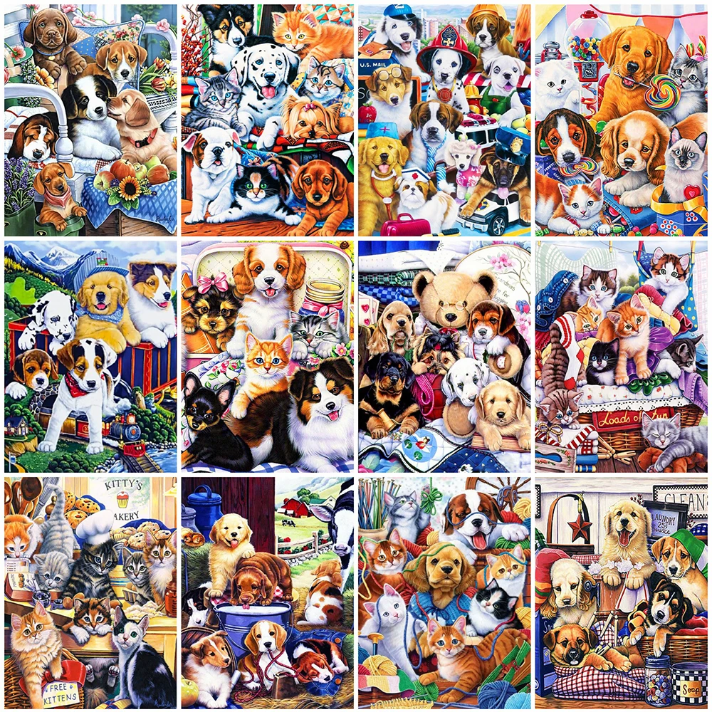 Full Round Diamond Painting Dog Rhinestone Art 5D DIY Diamond Embroidery Cat Animal Diamond Cartoon Home Decor Mosaic
Full Round Diamond Painting Dog Rhinestone Art 5D DIY Diamond Embroidery Cat Animal Diamond Cartoon Home Decor Mosaic