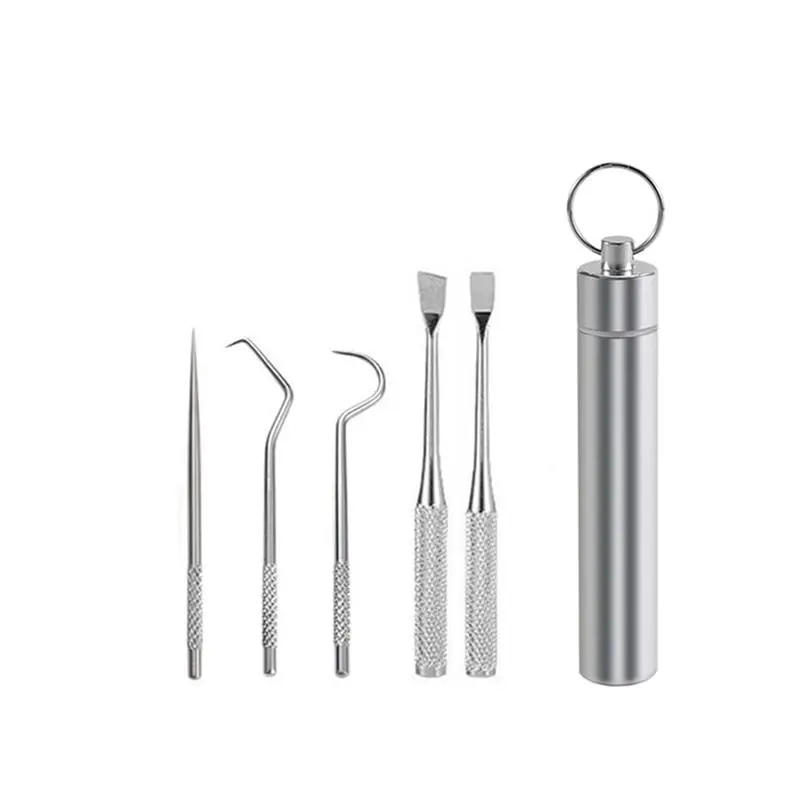 Portable Multifunctional Fruit Fork Toothpick Metal Travel Toothpick Tooth Cleaning Accessory with Holder Hot Sale
Portable Multifunctional Fruit Fork Toothpick Metal Travel Toothpick Tooth Cleaning Accessory with Holder Hot Sale
