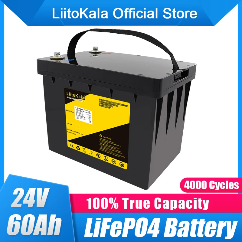 2023 LiitoKala Lifepo4 24V 60AH Battery 8S 50A BMS 25.6V 50AH Lithium Ion Battery Pack 29.2V Charge Voltage for Boat Trolling
2023 LiitoKala Lifepo4 24V 60AH Battery 8S 50A BMS 25.6V 50AH Lithium Ion Battery Pack 29.2V Charge Voltage for Boat Trolling