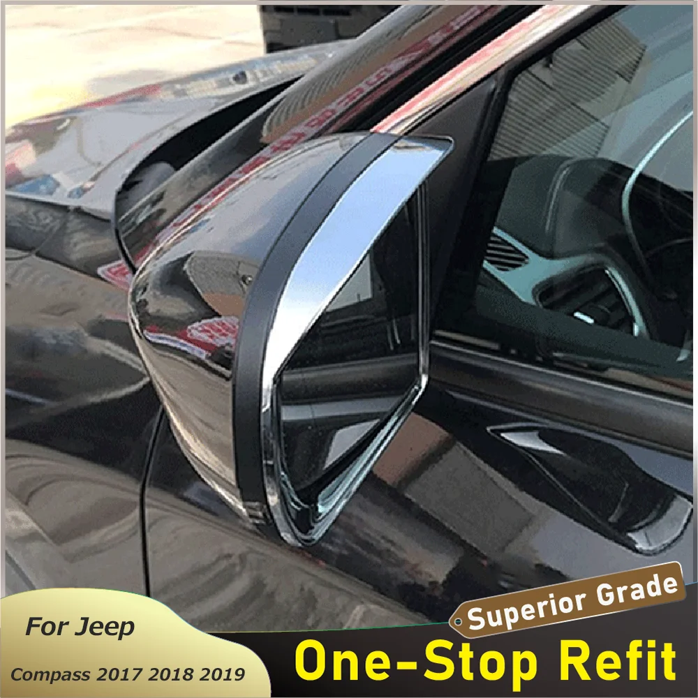 Car Accessories Rear View Mirror Eyebrow Rain Shield Cover Frame Sticker For Jeep Compass 2017 2018 2019
Car Accessories Rear View Mirror Eyebrow Rain Shield Cover Frame Sticker For Jeep Compass 2017 2018 2019