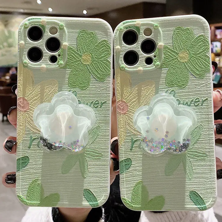 Fresh oil painting green flowers phone case for Apple 11 all-inclusive 12pro silicone XR with bracket X spring
Fresh oil painting green flowers phone case for Apple 11 all-inclusive 12pro silicone XR with bracket X spring