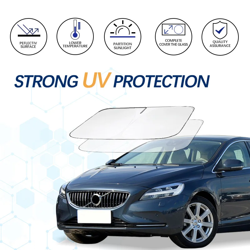 Солнцезащитный козырек на лобовое стекло для Volvo V40 R design солнцезащитный складные
