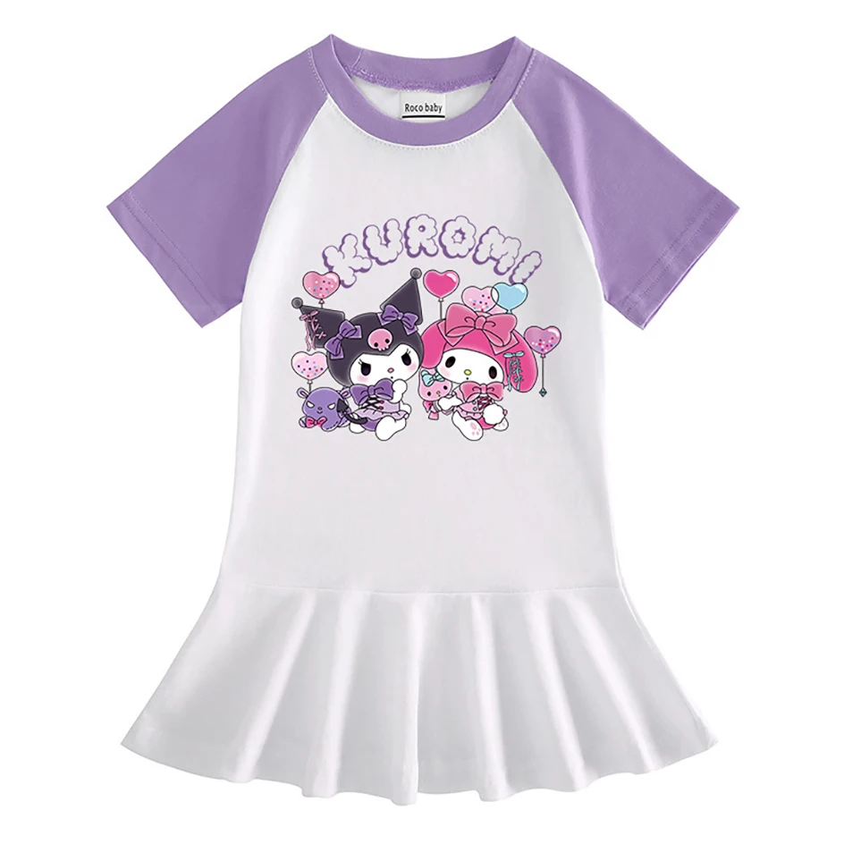 Мультяшное платье Sanrios с коротким рукавом My Melody Kuromi, Детская Хлопковая летняя футболка с милым аниме, платья, домашняя одежда, подарок для де...
Мультяшное платье Sanrios с коротким рукавом My Melody Kuromi, Детская Хлопковая летняя футболка с милым аниме, платья, домашняя одежда, подарок для де...
