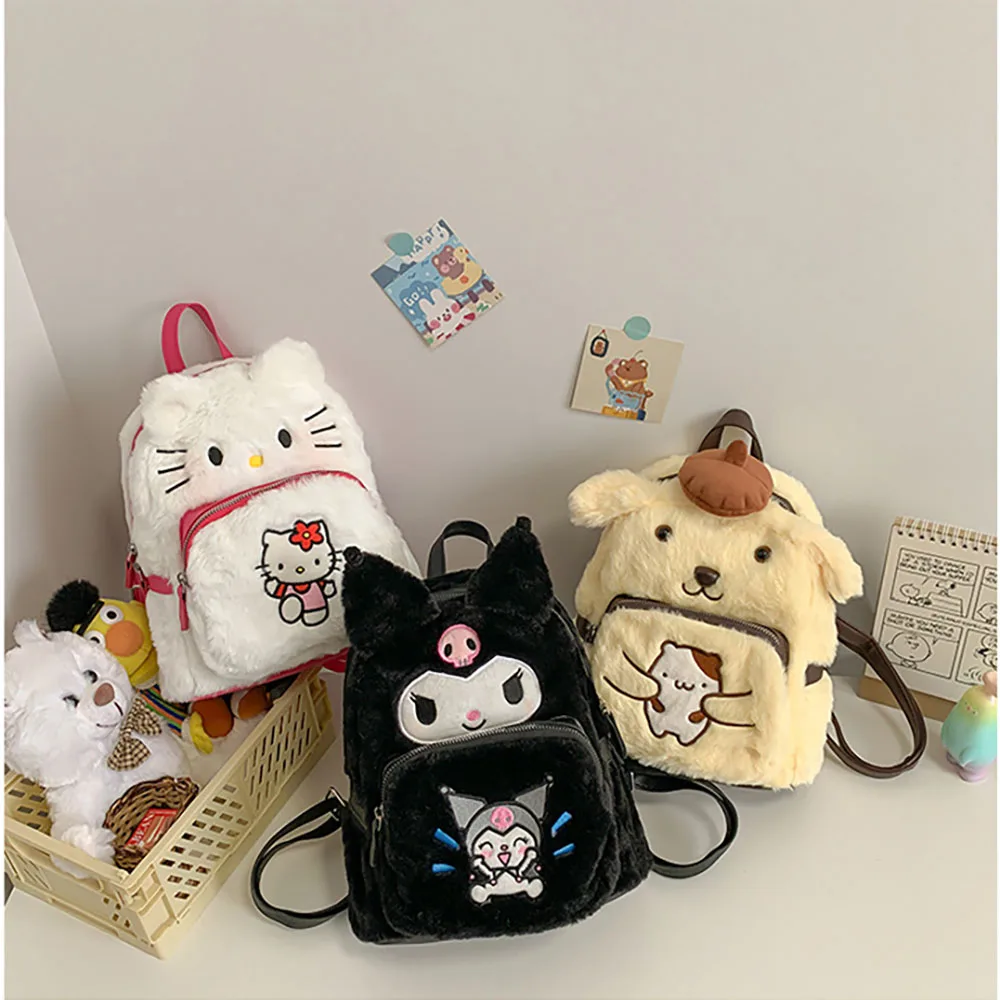 New Kawaii Sanrioed Hello Kitty Kuromi Cartoon Plush Bag Anime Soft Stuffed Animals Plushie Backpack Girls Doll Toys Gifts
New Kawaii Sanrioed Hello Kitty Kuromi Cartoon Plush Bag Anime Soft Stuffed Animals Plushie Backpack Girls Doll Toys Gifts