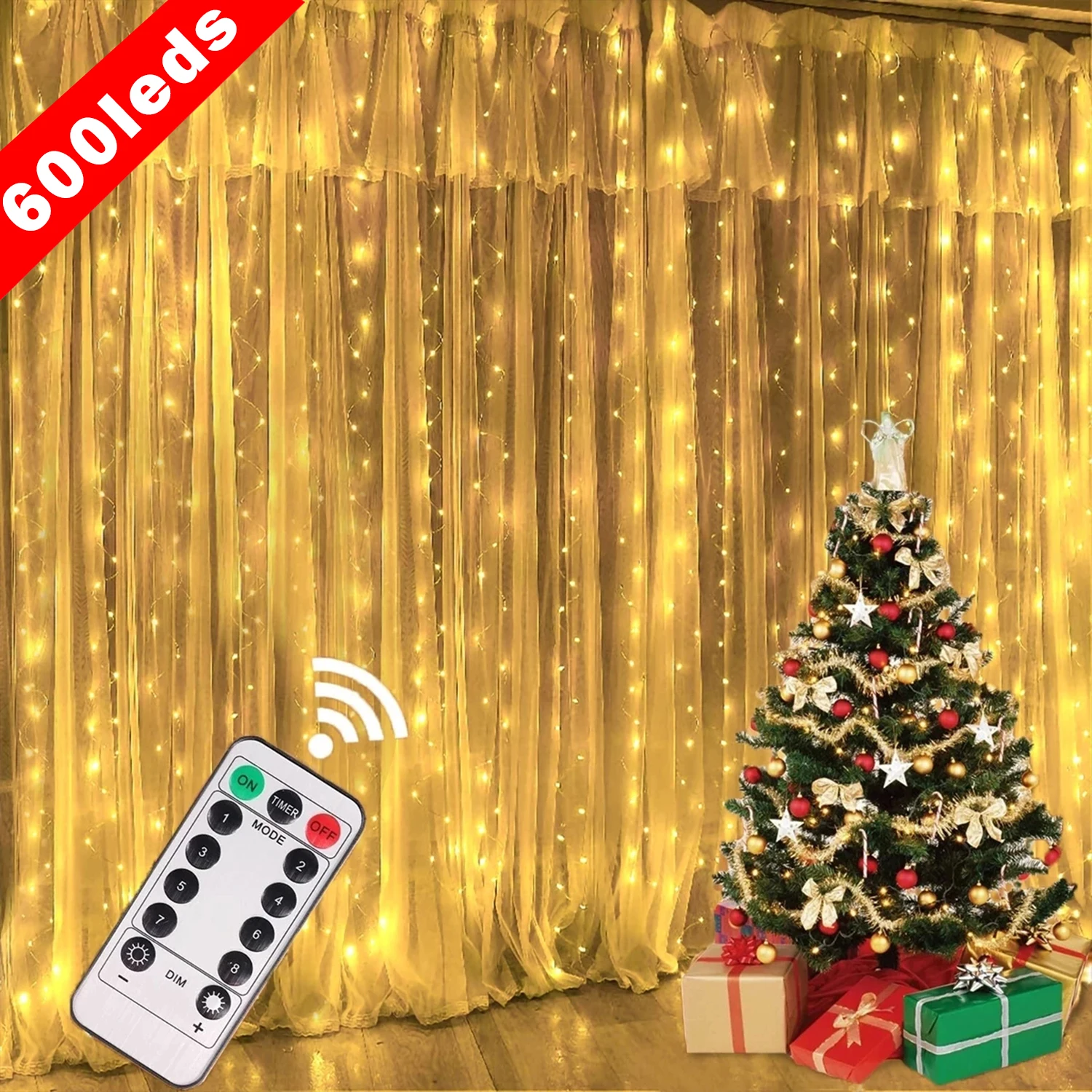 LED Garland Curtain Lights 8 Modes USB Remote Control Fairy Lights String Wedding Christmas Decor for Home Bedroom New Year Lamp
LED Garland Curtain Lights 8 Modes USB Remote Control Fairy Lights String Wedding Christmas Decor for Home Bedroom New Year Lamp