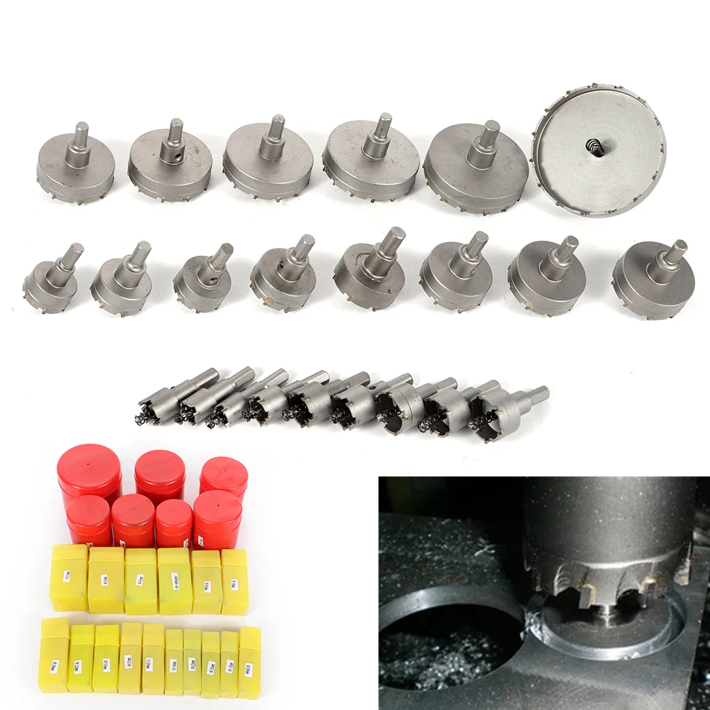 23xSet Hartmetall Lochsäge Bohrkrone Kreisschneider 16-100mm Spiralbohrer Metall
23xSet Hartmetall Lochsäge Bohrkrone Kreisschneider 16-100mm Spiralbohrer Metall