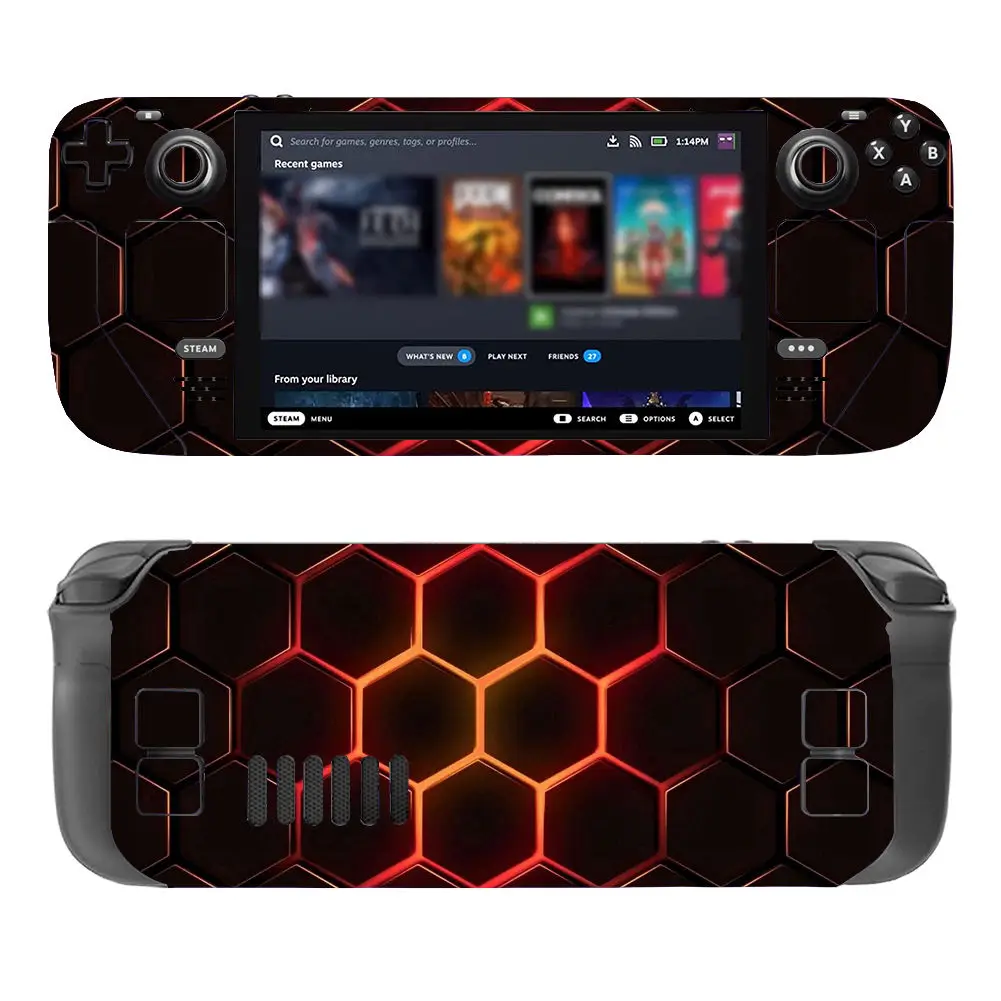 Honeycomb Style Skin Vinyl for Steam Deck Console Full Set Protective Decal Wrapping Cover For Valve Console Premium Stickers
Honeycomb Style Skin Vinyl for Steam Deck Console Full Set Protective Decal Wrapping Cover For Valve Console Premium Stickers