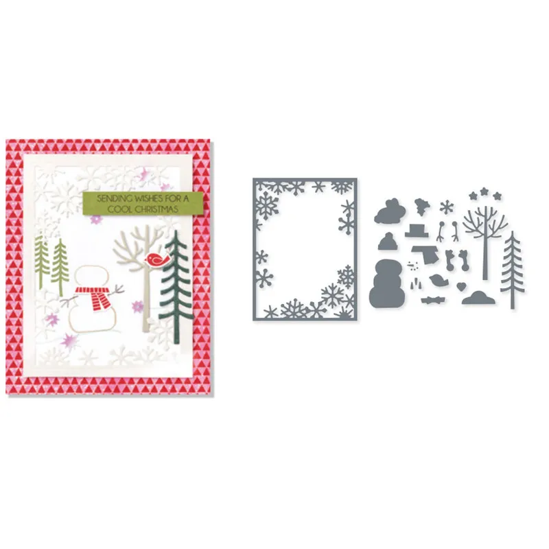 Snowman Clear Stamps and Metal Cutting Die DIY Craft Scrapbooking Handmade Embossing Stencils Decoration Greeting Card Christmas
Snowman Clear Stamps and Metal Cutting Die DIY Craft Scrapbooking Handmade Embossing Stencils Decoration Greeting Card Christmas