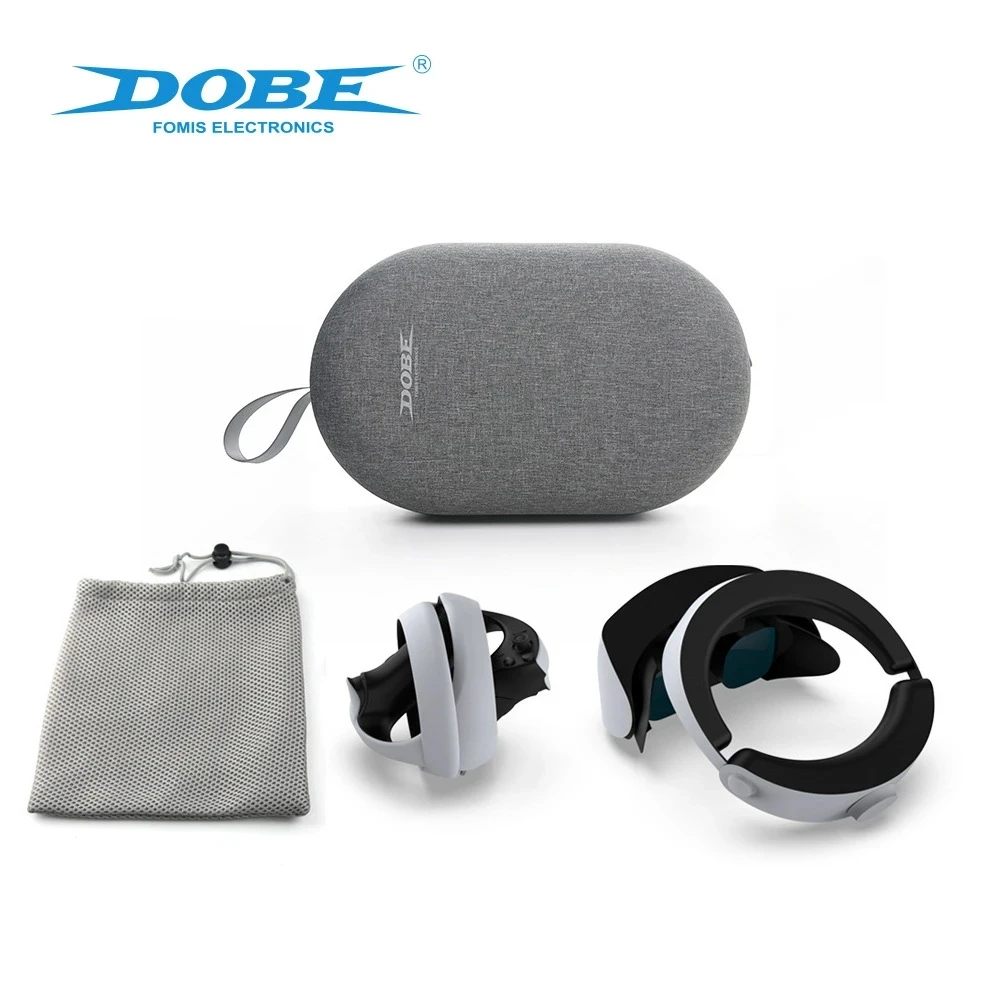 

For PS VR2 Portable Suitcase Zipper Storage Bag Vr Helmet Handle Travel Carrying Case Compatible