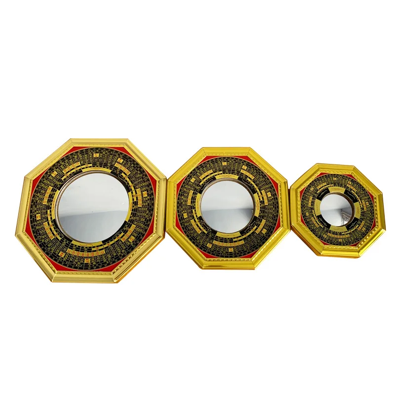 

Feng Shui Bagua Mirror, Chinese Traditional Feng Shui Convex and Concave Bagua Mirror, Suitable for Family and Business Luck
