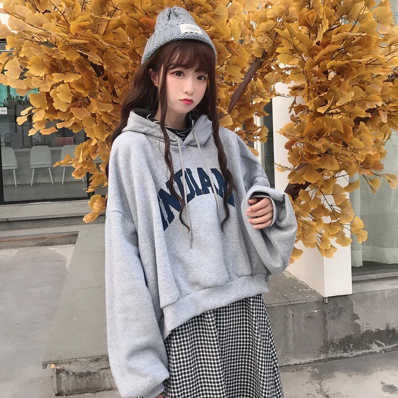 Hooded sweater oversized thickened fleece loose fake two-piece printed women's sweater all-match casual simple trendy 2022
Hooded sweater oversized thickened fleece loose fake two-piece printed women's sweater all-match casual simple trendy 2022