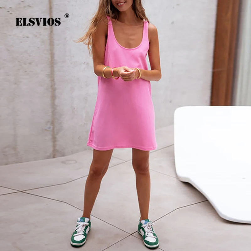 Summer Loose Casual Solid Color Vest Dress Lady Fashion Sleeveless Waffler Sling Dresses Women New Beach Holiday Party Vestidos
Summer Loose Casual Solid Color Vest Dress Lady Fashion Sleeveless Waffler Sling Dresses Women New Beach Holiday Party Vestidos