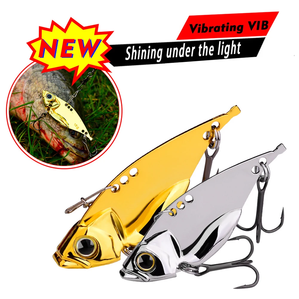 New Metal VIB Fishing Lure Fishing Spoon Spinner Sinking Jigs Lifelike Swimbait for Saltwater Freshwater Trolling Lure Sequins
New Metal VIB Fishing Lure Fishing Spoon Spinner Sinking Jigs Lifelike Swimbait for Saltwater Freshwater Trolling Lure Sequins