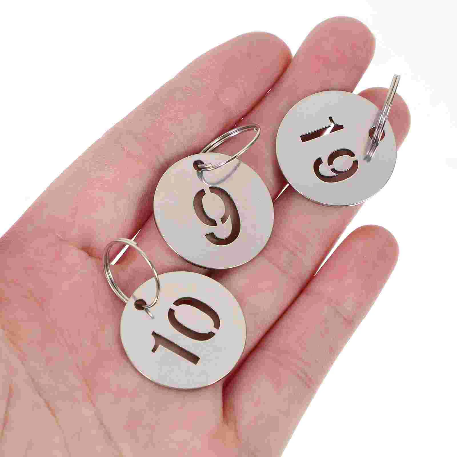 20 Pcs Key Round Numbered Tags Metal Ring Hanging Keychain Labels DIY Stainless Steel Bag Luggage Identification
20 Pcs Key Round Numbered Tags Metal Ring Hanging Keychain Labels DIY Stainless Steel Bag Luggage Identification