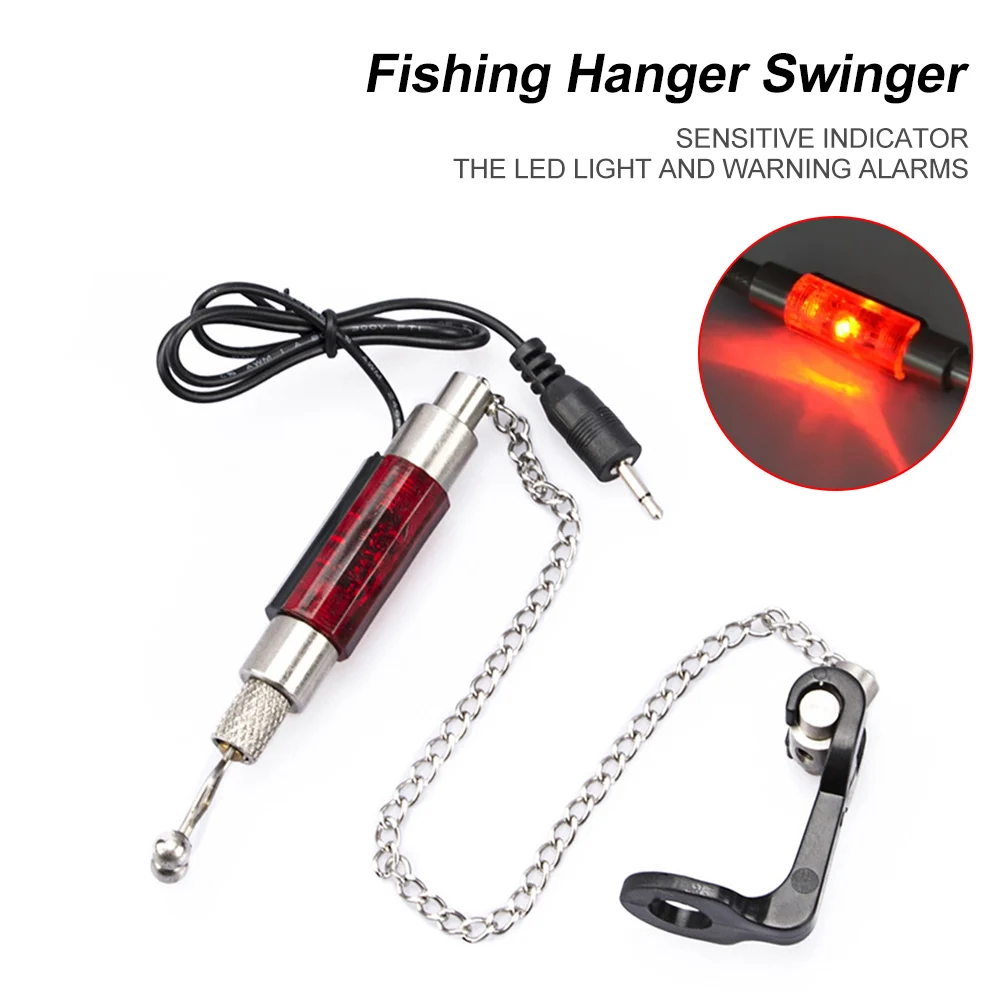 Fishing Hanger Swinger LED Illuminated Fish Bite Alarm Fishing Bite Indicators Chain Hanger Fishing Tool Tackle Accessories
Fishing Hanger Swinger LED Illuminated Fish Bite Alarm Fishing Bite Indicators Chain Hanger Fishing Tool Tackle Accessories