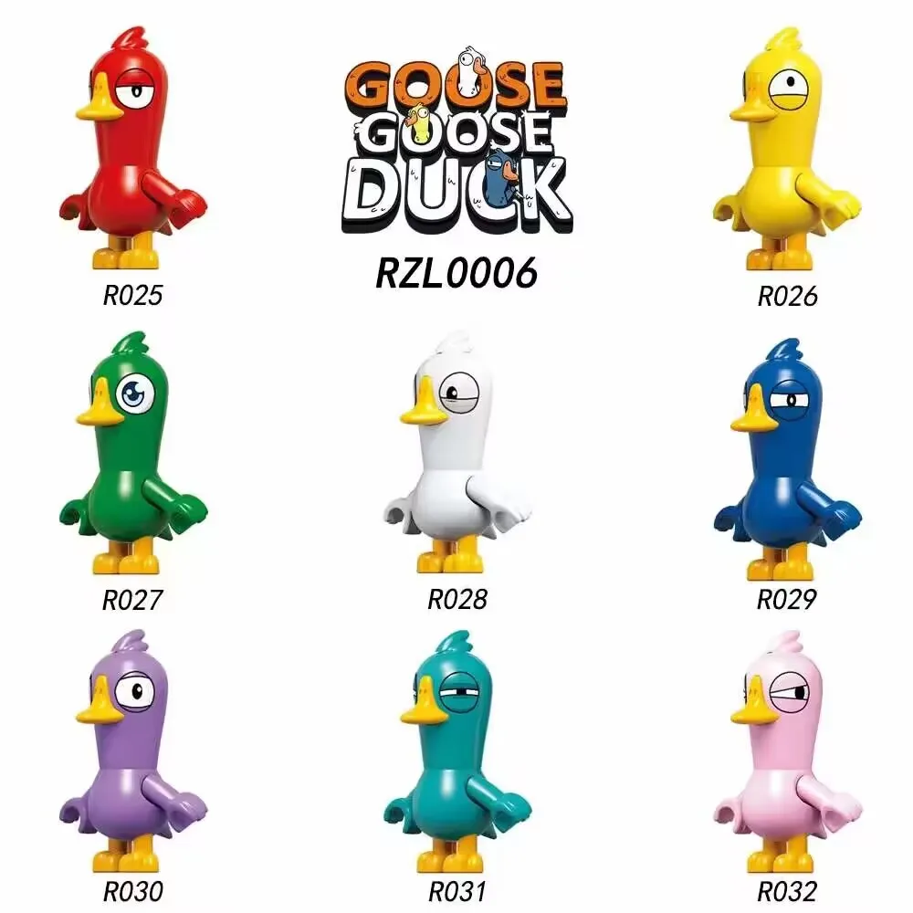 RZL0006 GOOSE GOOSE DUCK Building Blocks Cartoon Game Linked Princess Mini Action Figure Assembly Toy Bricks kid Model Gifts 
RZL0006 GOOSE GOOSE DUCK Building Blocks Cartoon Game Linked Princess Mini Action Figure Assembly Toy Bricks kid Model Gifts