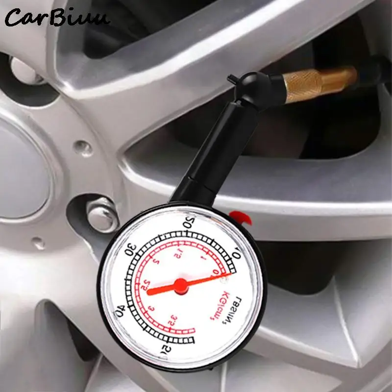 

1Pcs Car Tire Pressure Gauge Tyre Deflation Pointer Auto Tire Inflation Pressure Gauge Measurement Mini Plastic Meter Detector