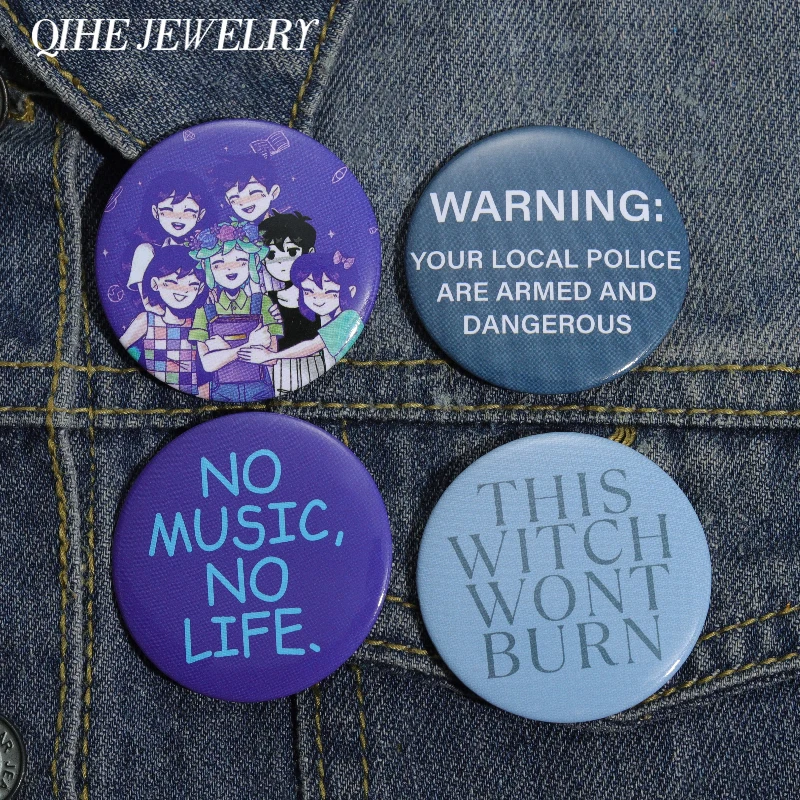 Cartoon Tinplate Pins Soft Button Brooch Jewelry Gift Custom Women No Music No Life Letter Quote Backpack Hat Lapel Accessories
Cartoon Tinplate Pins Soft Button Brooch Jewelry Gift Custom Women No Music No Life Letter Quote Backpack Hat Lapel Accessories