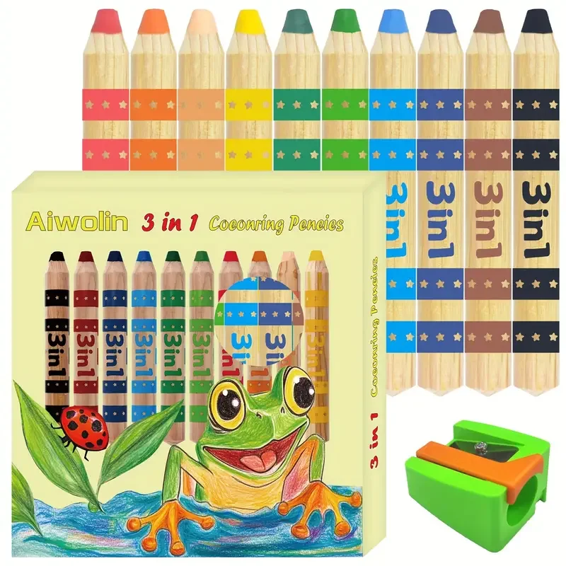 Мультимедийные акварельные карандаши Jumbo Easy-Grip 10 шт.
Мультимедийные акварельные карандаши Jumbo Easy-Grip 10 шт.