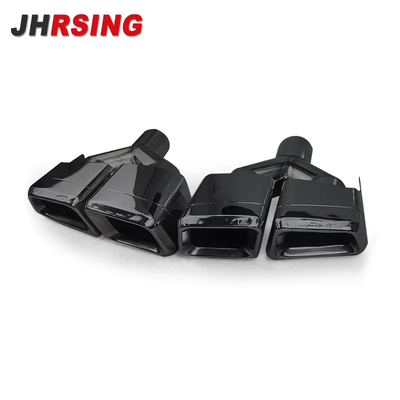 2pieces stainless steel exhaust pipe muffler exhaust tail pipe tip for W212 Mercedes Amg E63 W212 w204 exhaust plug nozzle blacK 
2pieces stainless steel exhaust pipe muffler exhaust tail pipe tip for W212 Mercedes Amg E63 W212 w204 exhaust plug nozzle blacK