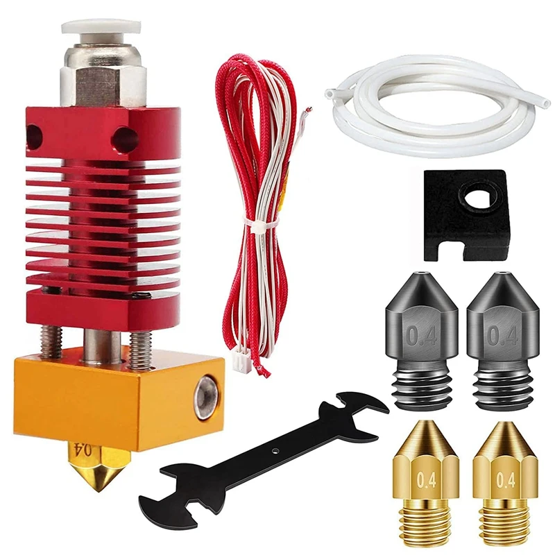 For Ender 3 Hotend MK8 Nozzle Set For Creality Ender 3 / Ender 3 Pro/Ender 3 V2 3D Printer Parts
For Ender 3 Hotend MK8 Nozzle Set For Creality Ender 3 / Ender 3 Pro/Ender 3 V2 3D Printer Parts