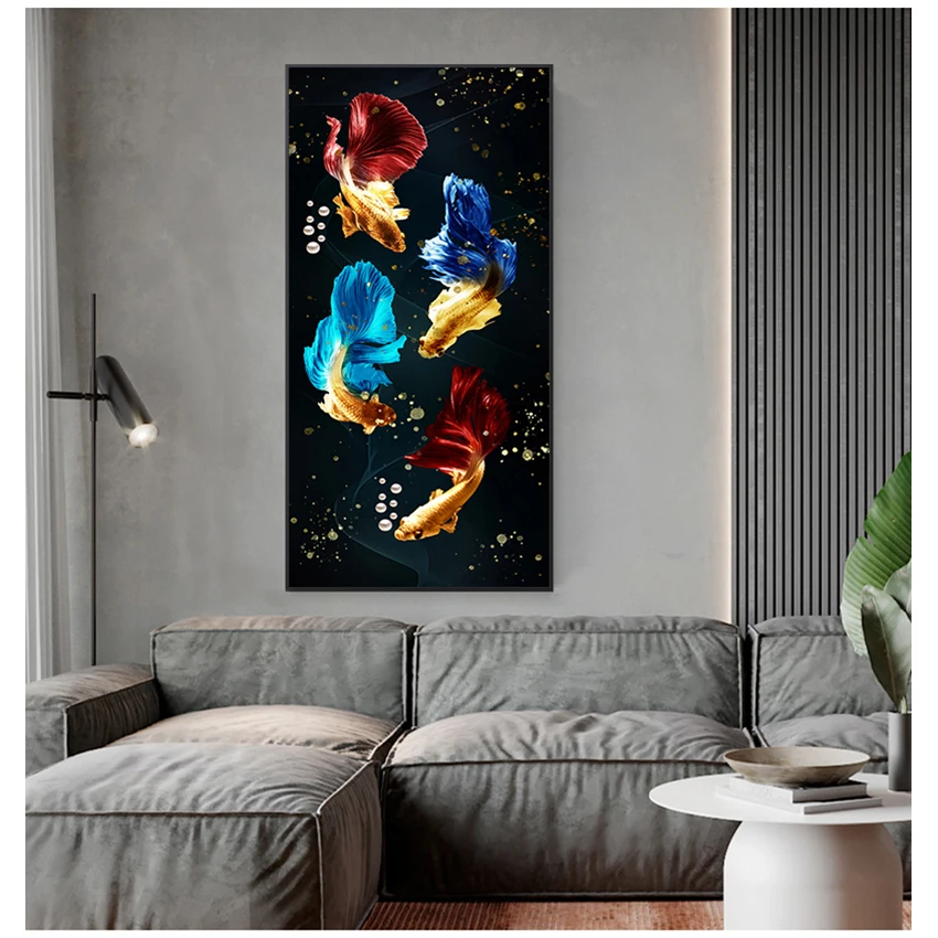 NO FRAME Koi Fish Feng Shui Carp Lotus Pond Pictures Wall Paintings Posters Canvas Painting Wall Art for Living Room Home Decor
NO FRAME Koi Fish Feng Shui Carp Lotus Pond Pictures Wall Paintings Posters Canvas Painting Wall Art for Living Room Home Decor