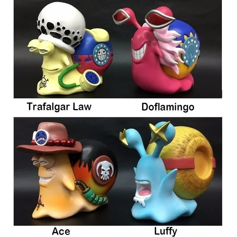 11cm One Piece Figure Ace Luffy Den Den Mushi Law Doflamingo Telephone Snail Worm Movable Doll Model Collection Boy Gift Model
11cm One Piece Figure Ace Luffy Den Den Mushi Law Doflamingo Telephone Snail Worm Movable Doll Model Collection Boy Gift Model