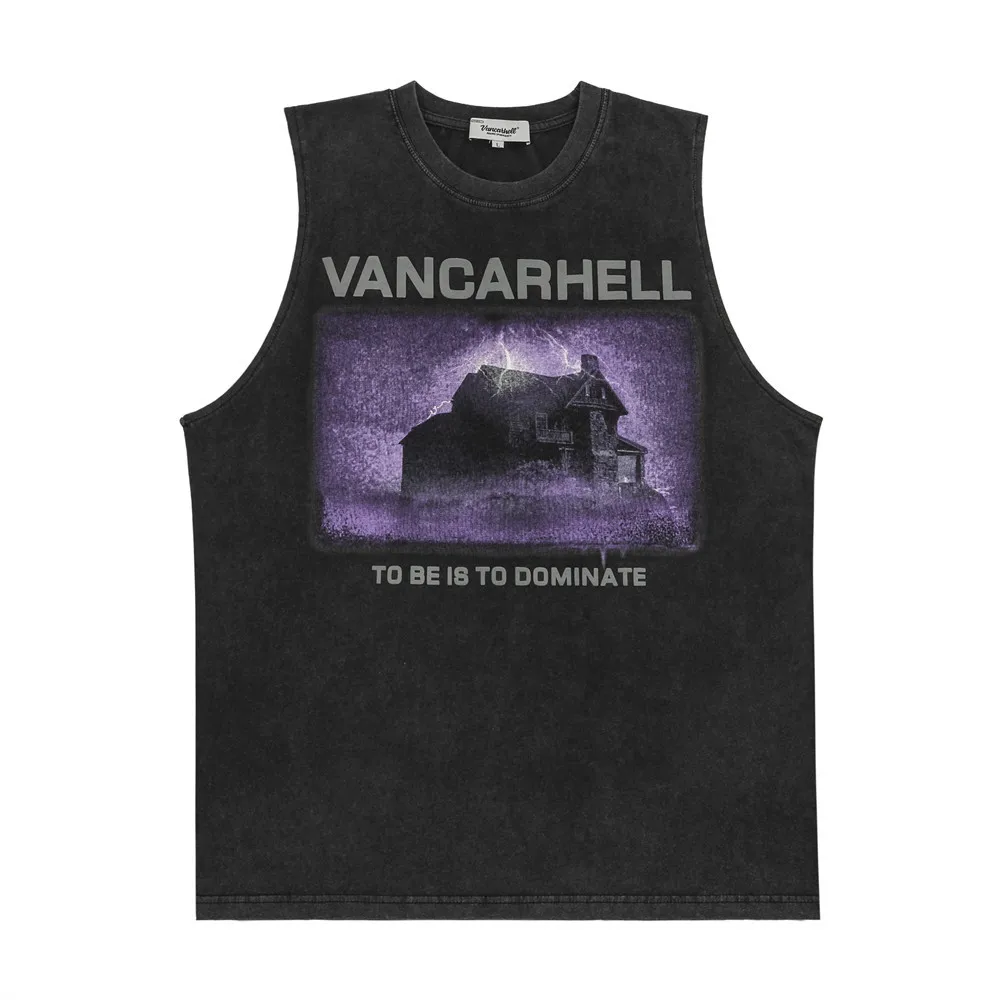 Dark High Street Cross Print Washable Old Sleeveless T-shirt Men's Summer Pure Cotton Sports Sweetheart Tank Top
Dark High Street Cross Print Washable Old Sleeveless T-shirt Men's Summer Pure Cotton Sports Sweetheart Tank Top