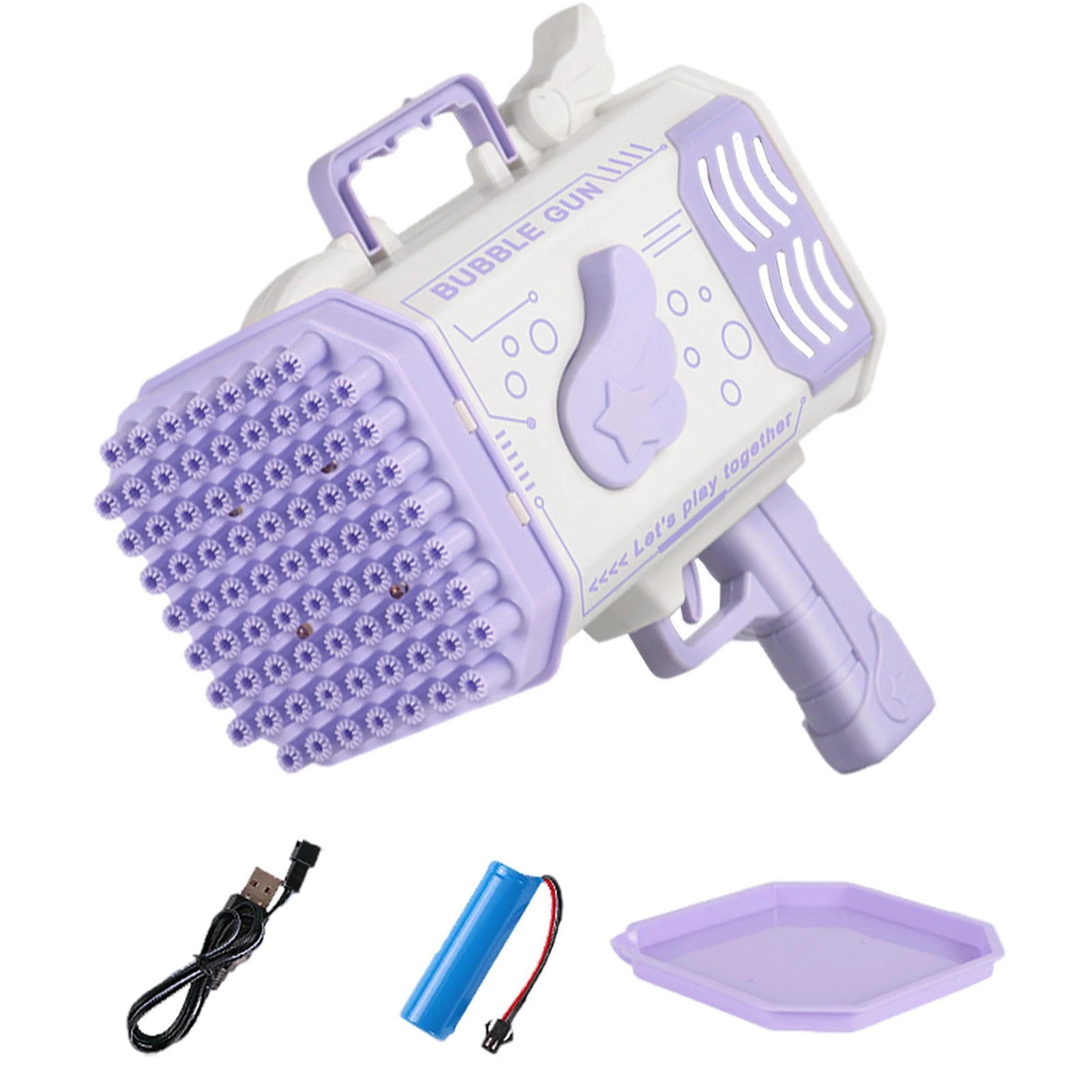 Bubble Guns for Kids Rechargeable Bubble Machine with LED Lights Angel Automatic Bubble Blaster for Outdoor Game Play Toy
Bubble Guns for Kids Rechargeable Bubble Machine with LED Lights Angel Automatic Bubble Blaster for Outdoor Game Play Toy