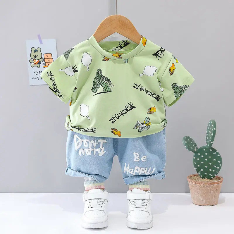 Baby Boys' summer short-sleeved suit 2023 new handsome baby children's summer clothes two-piece western-style suit
Baby Boys' summer short-sleeved suit 2023 new handsome baby children's summer clothes two-piece western-style suit