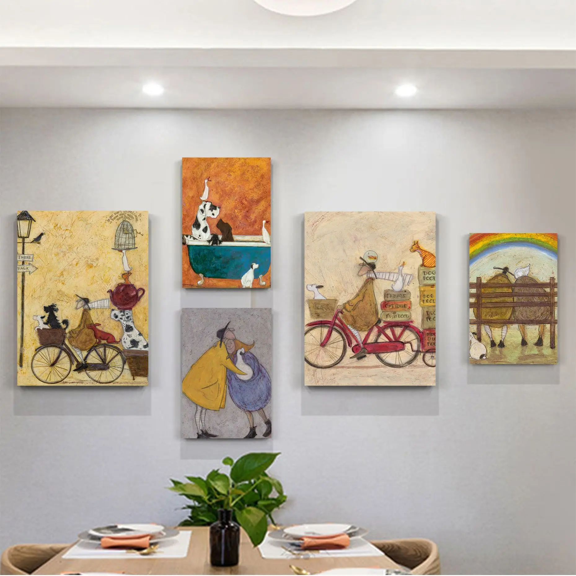 Sam Toft Art Abstract Landscape Love Dogs Pet Print and Poster Decoracion Painting Wall Art White Kraft Paper Aesthetic Painting
Sam Toft Art Abstract Landscape Love Dogs Pet Print and Poster Decoracion Painting Wall Art White Kraft Paper Aesthetic Painting