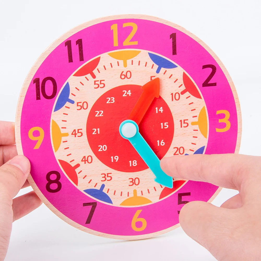 Montessori Wooden Clock Educational Toys for Children Hour Minute Second Time Cognition Colorful Early Preschool Teaching Aids
Montessori Wooden Clock Educational Toys for Children Hour Minute Second Time Cognition Colorful Early Preschool Teaching Aids